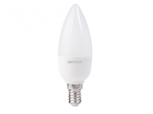 LAMPADINA IMPERIA LED E14 OLIVA 6W=42W LUCE NATURALE