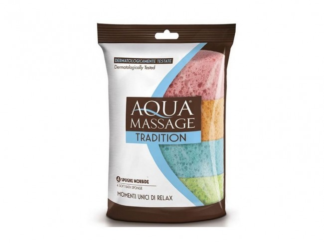 SPUGNA BAGNO ARIX TRADITION COLOR SET 4 PZ. 
