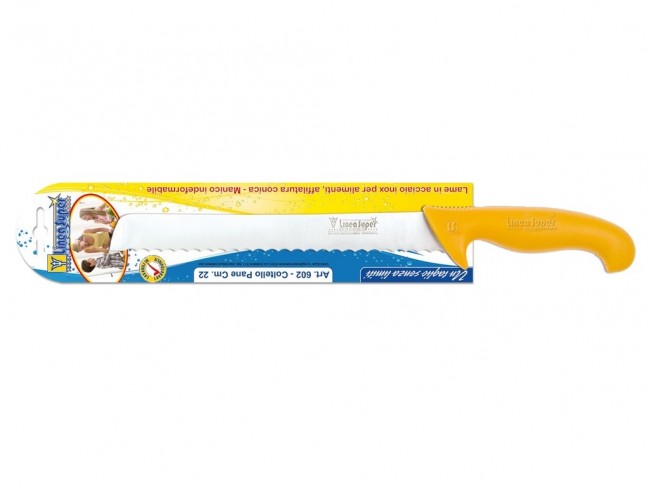 COLTELLO DE LUCA PANE MANICO PLASTICA CM. 22