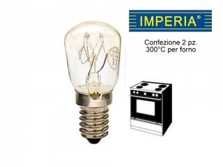 LAMPADINA IMPERIA PERETTA FORNO 15W E14  BLISTER 2 PZ.