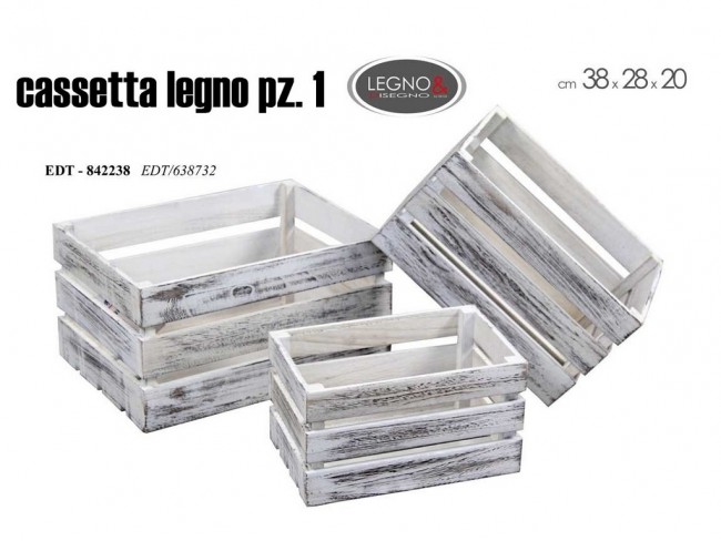 CASSETTA LEGNO GICOS SHABBY ART. 638732 GRANDE