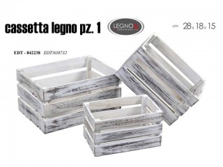 CASSETTA LEGNO GICOS SHABBY ART. 638732 PICCOLA