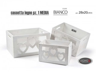CASSETTA LEGNO GICOS CUORI ART. 672248 MEDIA
