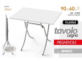 TAVOLO FORMICA GICOS CM. 60X90 BIANCO