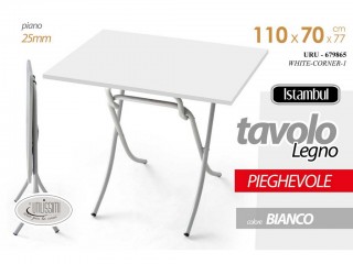 TAVOLO FORMICA GICOS CM. 70X110 BIANCO