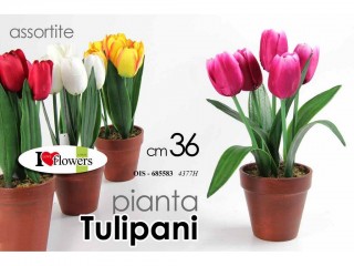 PIANTINA FIORI ARTIFICIALI GICOS TULIPANO CM. 36