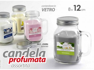 CANDELA PROFUMATA BICCHIERE CON MANICO CM. 7.6X12.6 GICOS