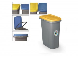 PATTUMIERA DIFFERENZIATA ECO SYSTEM HOME LT. 25 GIALLO
