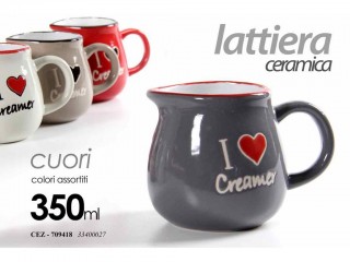 LATTIERA CERAMICA GICOS I LOVE 350 ML