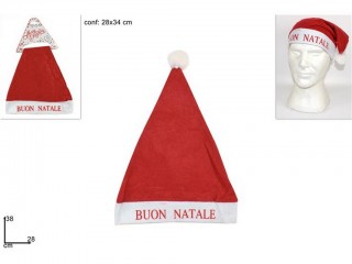 CAPPELLO BABBO NATALE CON SCRITTA BUON NATALE