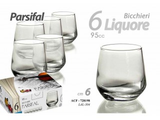 BICCHIERI GICOS PARSIFAL LIQUORE 95 CC. X 6