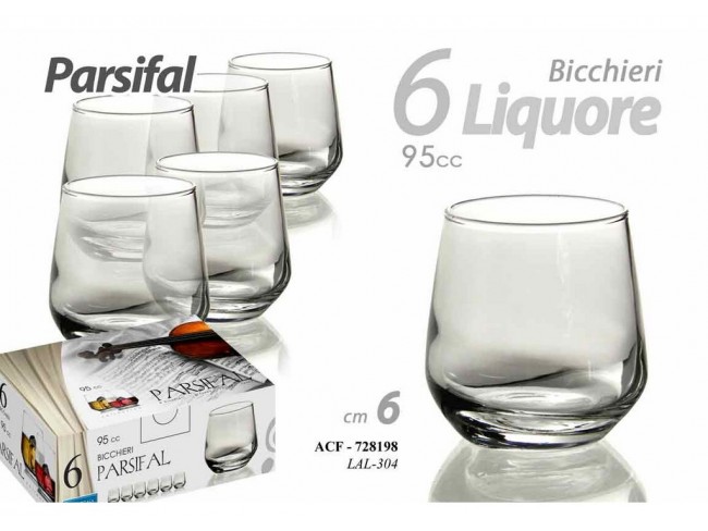 BICCHIERI GICOS PARSIFAL LIQUORE 95 CC. X 6