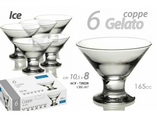 COPPE GELATO VETRO GICOS CC 165 X 6