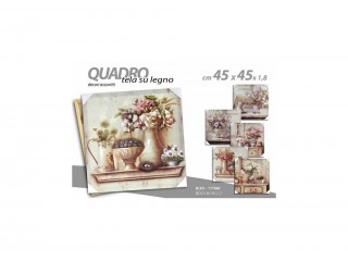 QUADRO GICOS SU TELA 45X45 ART. 737060