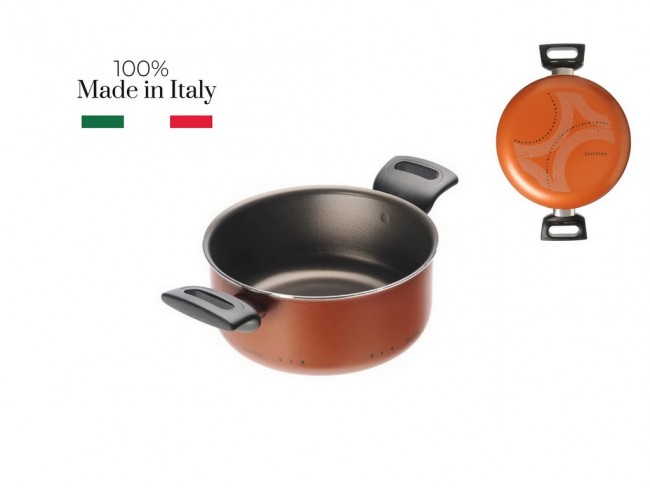 CASSERUOLA ANTIADERENTE MONETA ZECCHINO CM 22