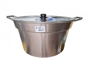 CALDAIA ALLUMINIO PESANTE CM. 60 CON COPERCHIO