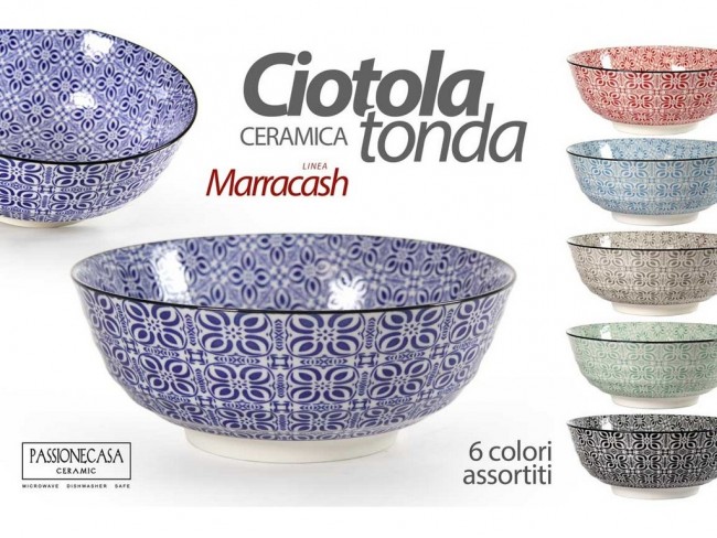 CIOTOLA CERAMICA TONDA GICOS MARRACASH CM. 21