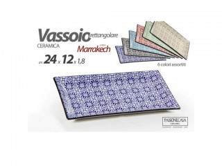 VASSOIO CERAMICA RETTANGOLARE GICOS MARRAKECH CM 24