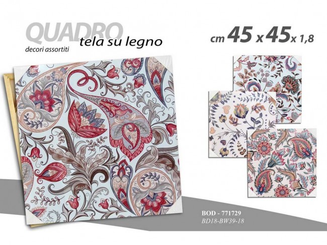 QUADRO GICOS SU TELA 45X45 ART. 771729 FANTASY