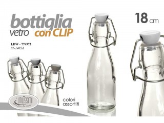 BOTTIGLIA VETRO GICOS 250 ML. CON TAPPO MECCANICO