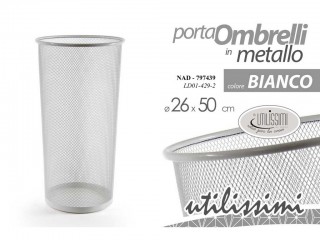 PORTAOMBRELLI GICOS RETE METALLO BIANCO