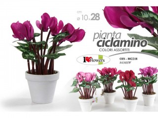 PIANTINA FIORI ARTIFICIALI GICOS CICLAMINO CM. 30