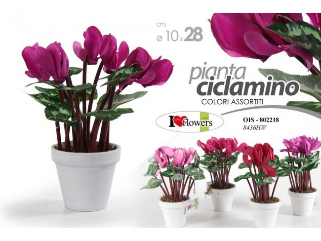 PIANTINA FIORI ARTIFICIALI GICOS CICLAMINO CM. 30
