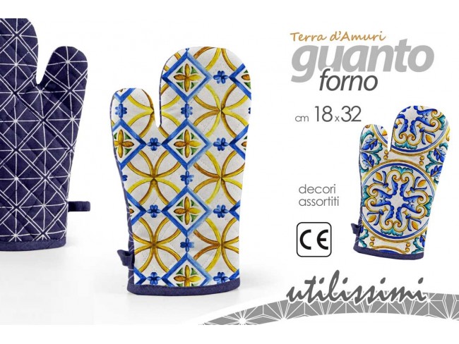 GUANTO DA FORNO DISEGNO D' AMURI GICOS