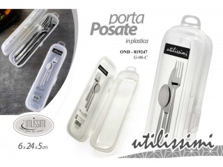 CONTENITORE PLASTICA PORTAPOSATE DECORATO GICOS