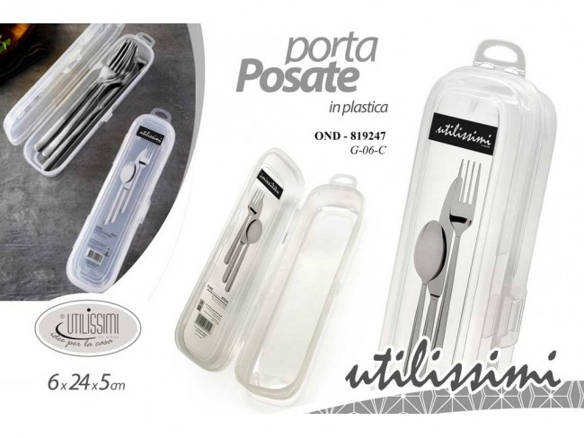 CONTENITORE PLASTICA PORTAPOSATE DECORATO GICOS
