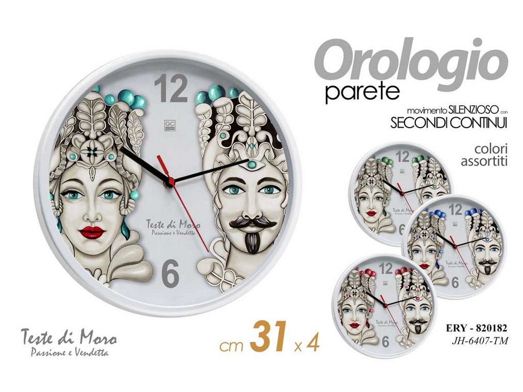 OROLOGIO PARETE GICOS TESTA DI MORO