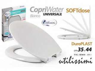 COPRIWATER GICOS DUROPLAST SOFTCLOSE BIANCO