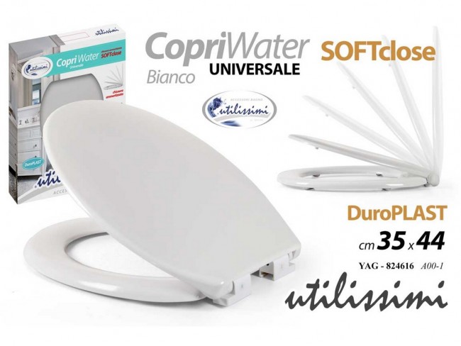 COPRIWATER GICOS DUROPLAST SOFTCLOSE BIANCO