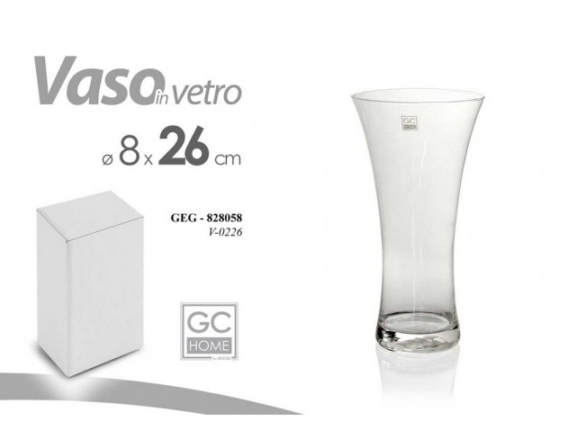 VASO FIORI GICOS VETRO PATTY CM. 26