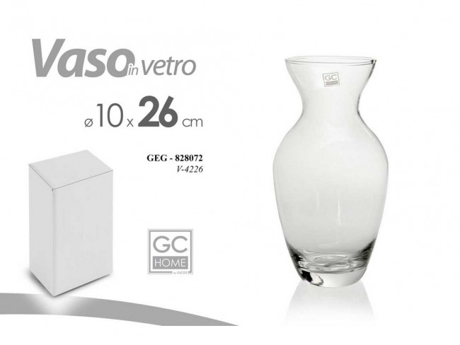 VASO FIORI GICOS VETRO CM. 26