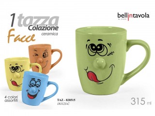 TAZZONE GICOS MUG COLOR CON VISO CC 315