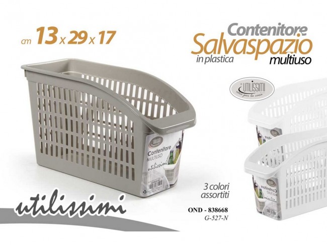 CESTINO PORTAOGGETTI MULTIUSO ORGANIZZA CASSETTI GICOS CM. 13X29X17