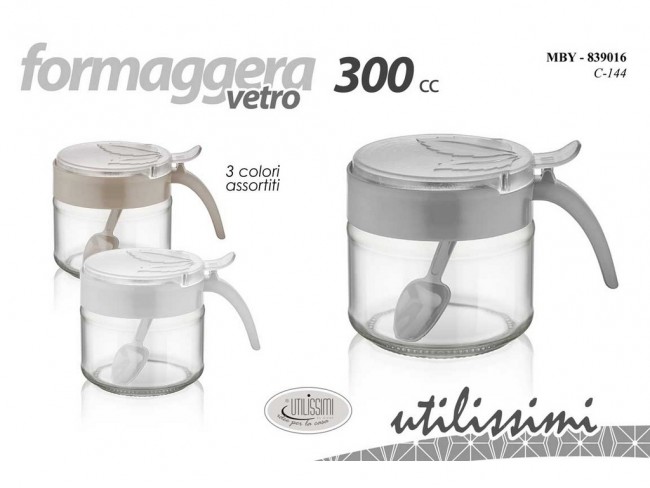 FORMAGGIERA PLASTICA VETRO GICOS