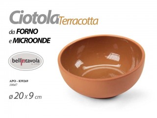 CIOTOLA TERRACOTTA GICOS CM. 20X9