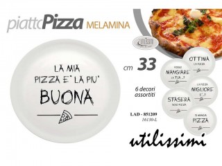 PIATTO PIZZA PLASTICA MELAMINA 100% GICOS CM. 33