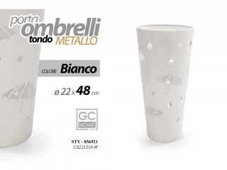 PORTAOMBRELLI GICOS METALLO BIANCO CM. 48