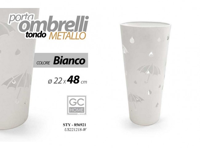 PORTAOMBRELLI GICOS METALLO BIANCO CM. 48