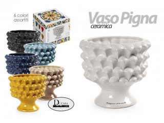 PIGNA VASO CERAMICA GICOS COLORI ASSORTITI CM 11 