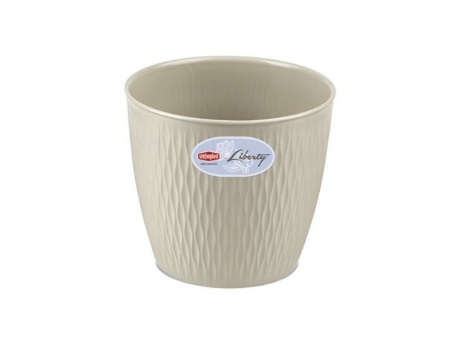 COPRIVASO STEFANPLAST LIBERTY CM. 30 BIANCO TRAVERTINO