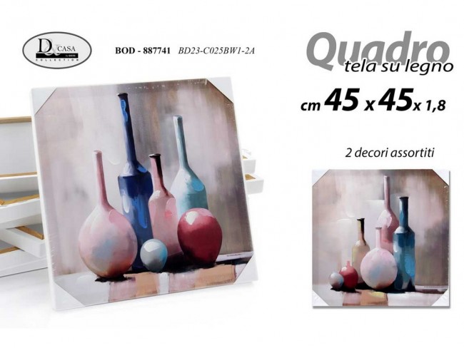 QUADRO GICOS SU TELA 45X45 ART. 887741 VASI