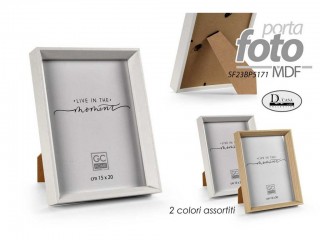PORTAFOTO GICOS LEGNO MDF BIANCO/ROVERE 15X20