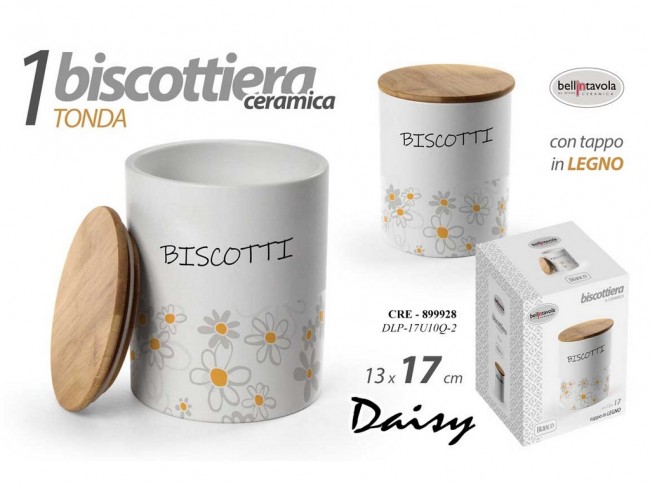 BISCOTTIERA GICOS CERAMICA DAISY CM. 13X17