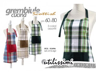 GREMBIULE DISEGNO SCOTTISH GICOS CM. 60X80
