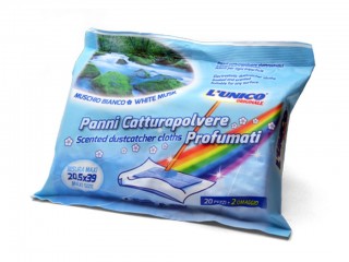 PANNI CATTURAPOLVERE L' UNICO 22 PZ. PROFUMO MUSCHIO BIANCO