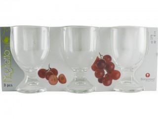 BICCHIERI BORGONOVO MUGHETTO VINO X 3